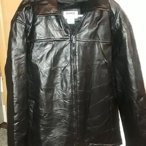 Womens black leather jacket